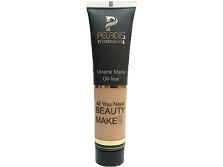 کرمپودر استیکی زیتونی تیره NC45 با SPF 15، آبرسان هیالورونیک اسید، پایان مات، حجم ۱۵ گرم، مناسب پوست چرب و حساس